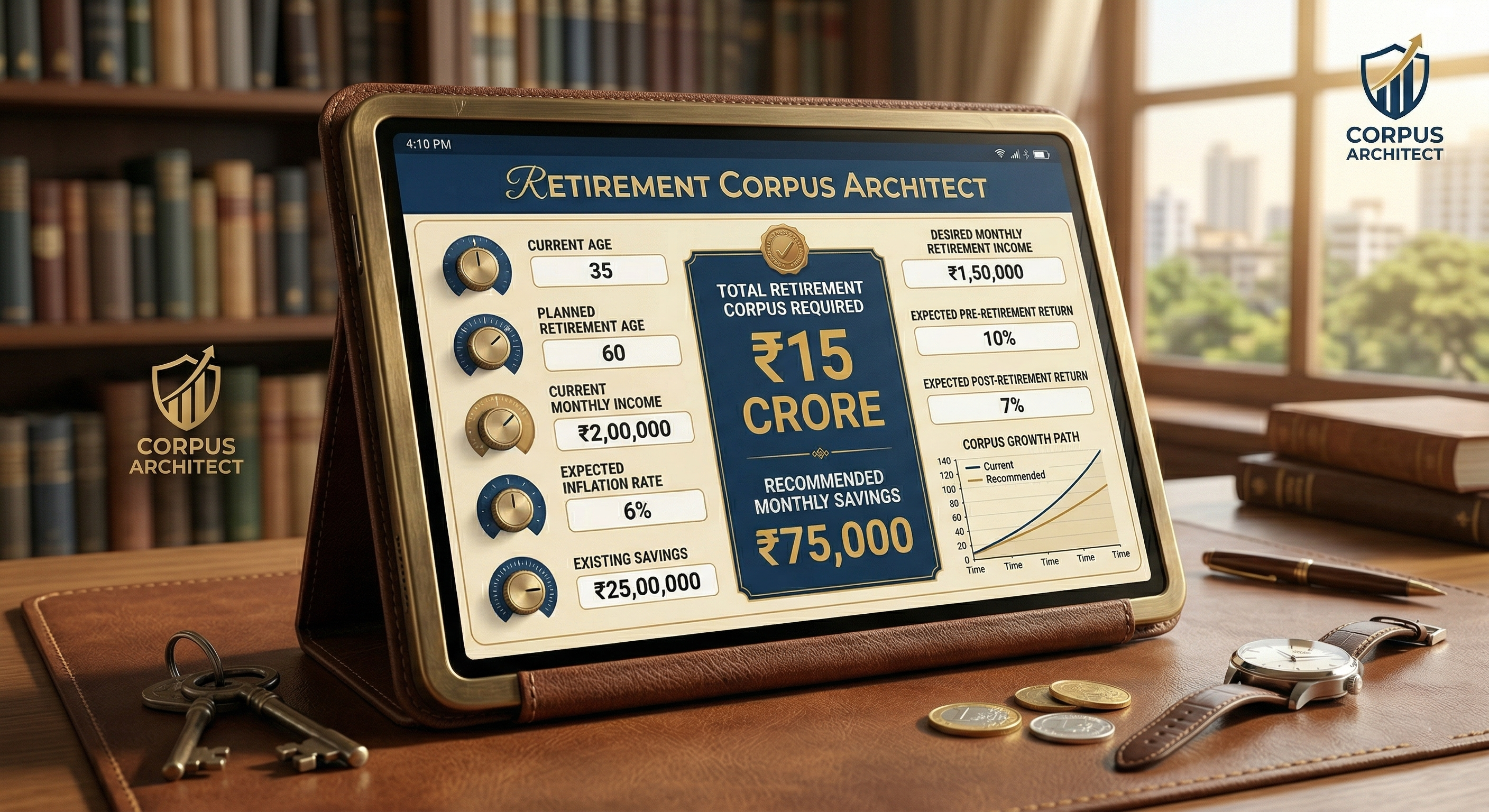 Retirement Corpus Estimator